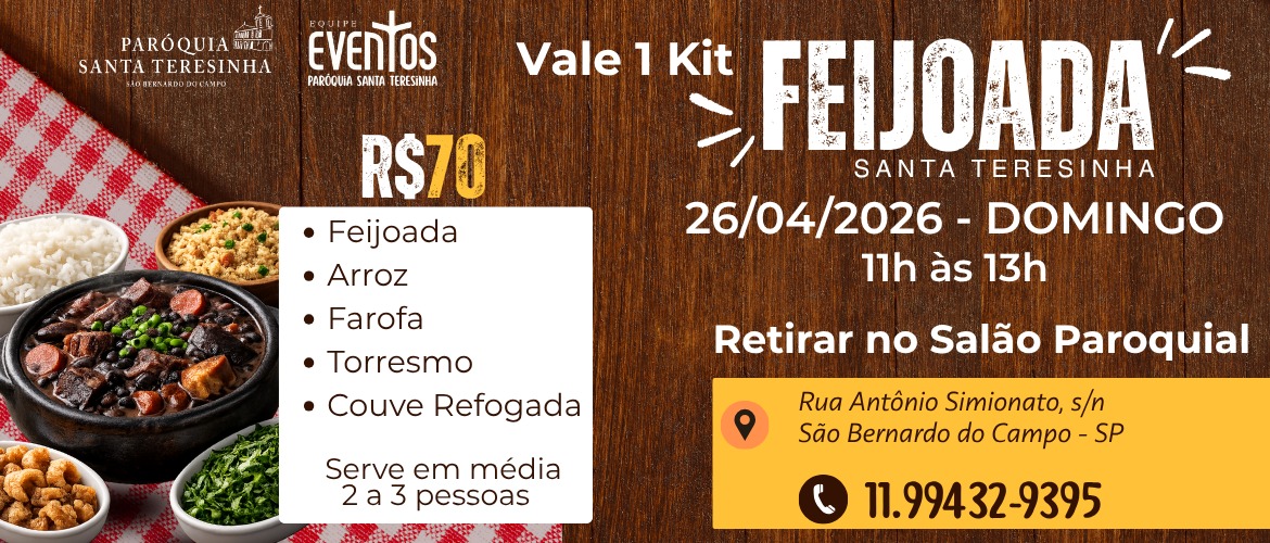 Feijoada - Paróquia Santa Teresinha